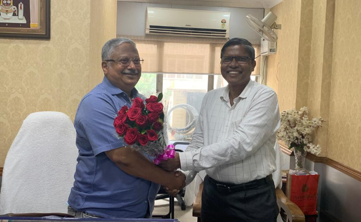 Taking over of charge by the new director, Sri Dillip Satpathy, OFS(SSG)